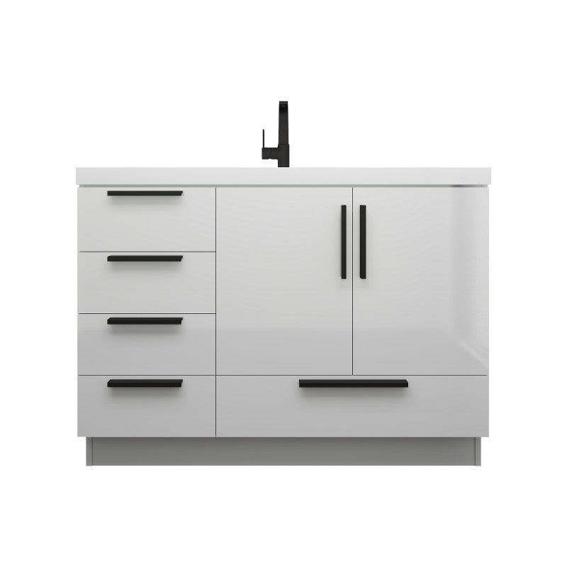 Carla 48 Gloss White