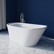 Trone B6630 Bella 66" x 30" Freestanding Acrylic Soaking Bathtub - White