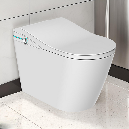 Trone STK1 Sanvia Smart Bidet Toilet with Auto Open Lid, ToeTouch, Auto Flush and Heated Seat - White