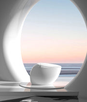 Trone STY1 Neoluxe Smart Bidet Toilet with Voice Control, ToeTouch, Auto Open and Close Lid and Heated Seat - Classic White - view 7