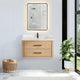 Vinnova 706636-FN-BK Cristo 36" Floating Single Bath Vanity in Fir Wood Brown
