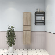 Louis 16'' Floating Linen Cabinet - White Oak