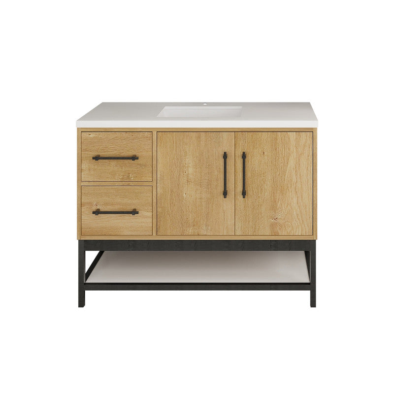 Moreno Bath VICTORIA-FM Victoria Freestanding Open Shelf Bathroom Vanity 24" - 84"