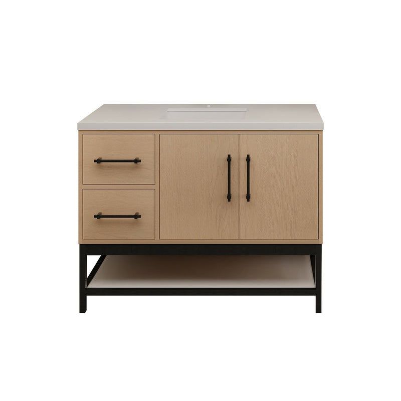 Moreno Bath VICTORIA-FM Victoria Freestanding Open Shelf Bathroom Vanity 24" - 84"
