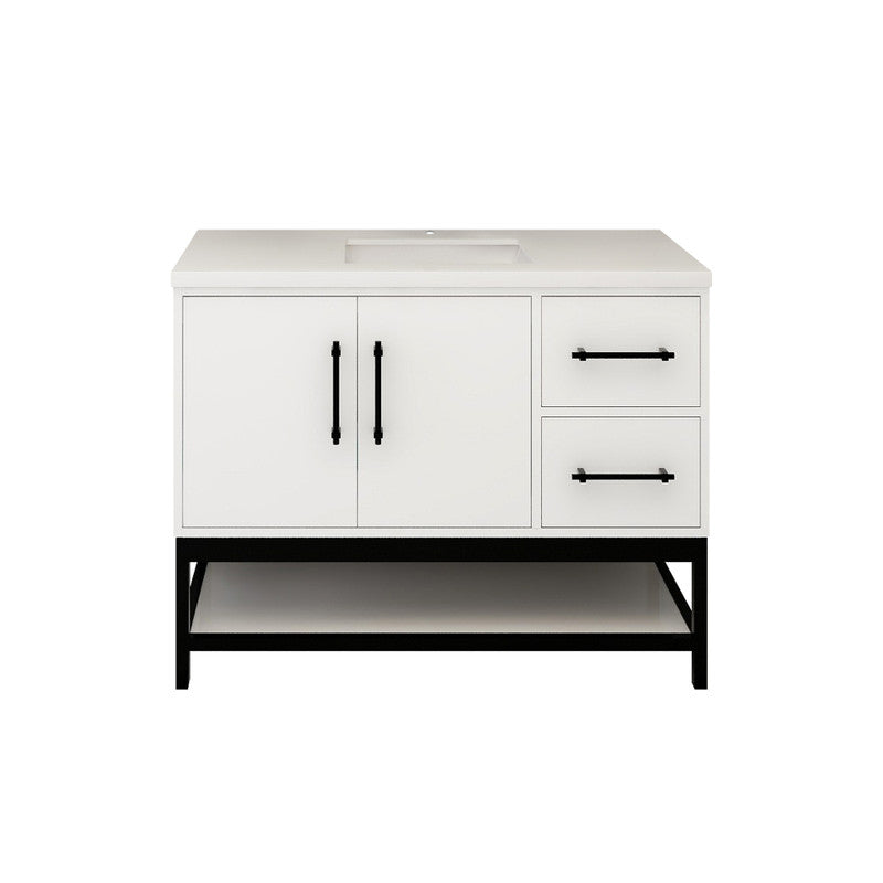 Moreno Bath VICTORIA-FM Victoria Freestanding Open Shelf Bathroom Vanity 24" - 84"
