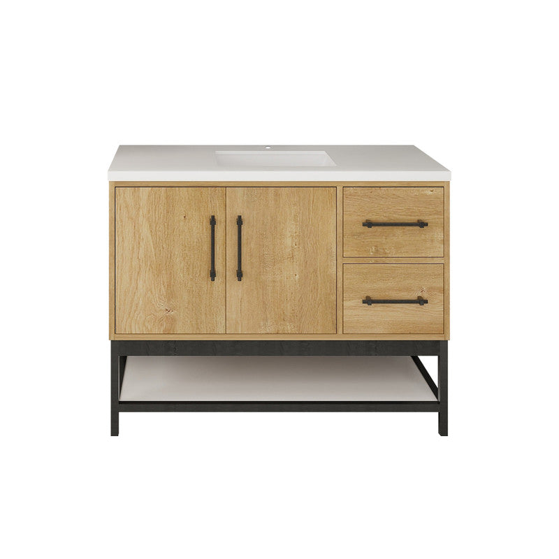 Moreno Bath VICTORIA-FM Victoria Freestanding Open Shelf Bathroom Vanity 24" - 84"