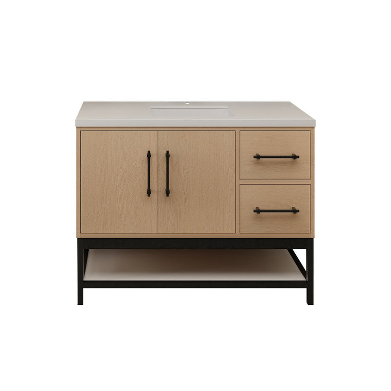 Moreno Bath VICTORIA-FM Victoria Freestanding Open Shelf Bathroom Vanity 24" - 84"