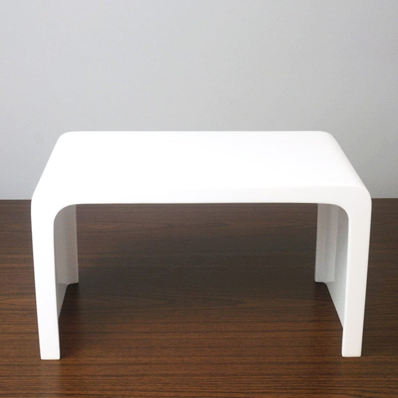 Magnus 145841 43" Haru Solid Surface Stone Resin Japanese Rectangular Soaking Bathtub with Integral Seat