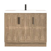 Moreno Bath BELLA-42L Bella 42" Freestanding Bathroom Vanity with Sink Top | Left Side Drawers - view 10