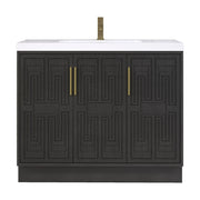 Moreno Bath BELLA-42L Bella 42" Freestanding Bathroom Vanity with Sink Top | Left Side Drawers - view 11