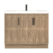 Moreno Bath BELLA-42R Bella 42" Freestanding Bathroom Vanity with Sink Top | Right Side Drawers - view 13