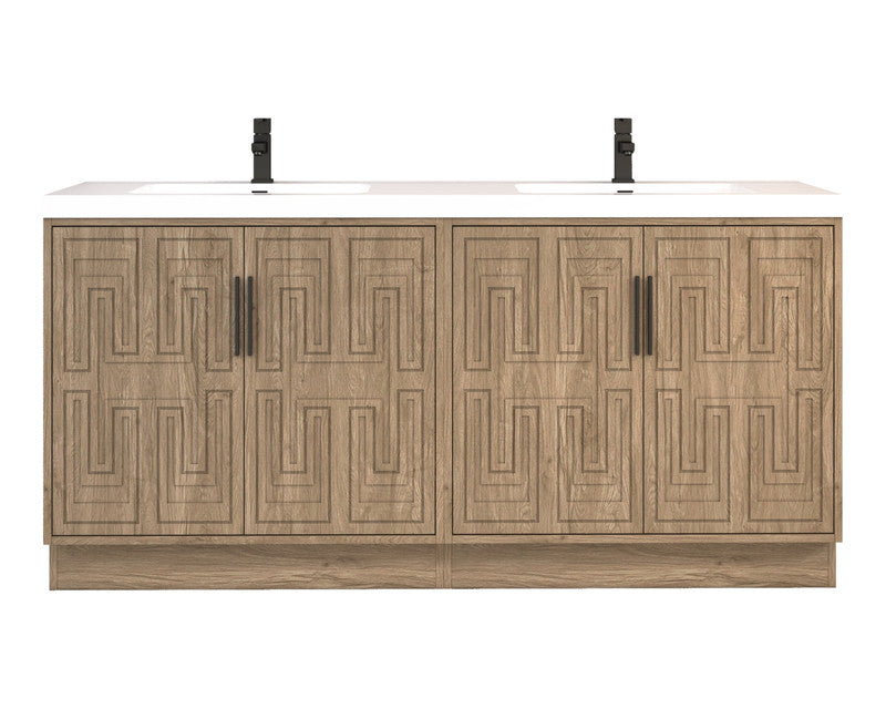 Moreno Bath BELLA-72D Bella 72" Freestanding Bathroom Vanity with Double Sink Top - view 13