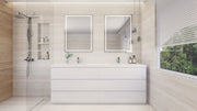 Moreno Bath FSANG84D Angeles 84" Freestanding Bathroom Vanity Set with Double Reinforced Acrylic Sinks - view 11