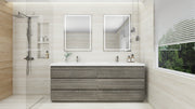 Moreno Bath FSANG84D Angeles 84" Freestanding Bathroom Vanity Set with Double Reinforced Acrylic Sinks - view 12