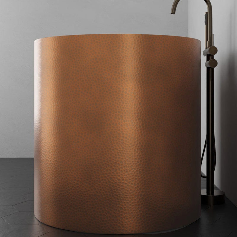 Magnus 157421 48" Fisk Antique Hammered Copper Japanese Soaking Tub - view 5