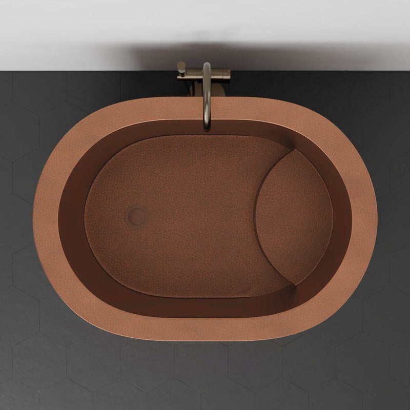 Magnus 157421 48" Fisk Antique Hammered Copper Japanese Soaking Tub - view 4