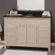 Magnus 138867 48" Mission 6 Drawer Unfinished Red Oak Vanity for Undermount Sink - Double Door
