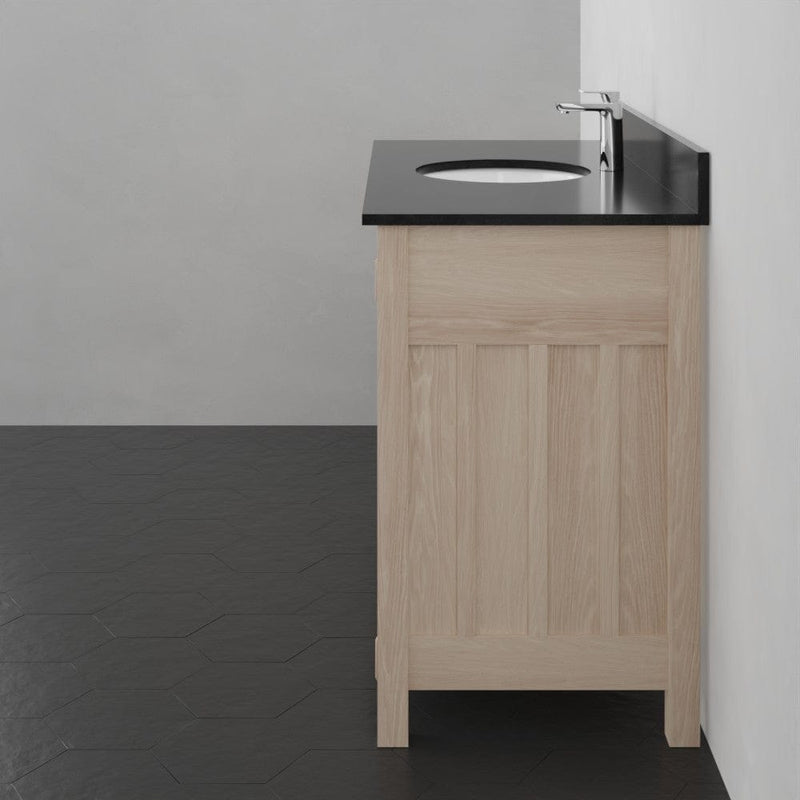 Magnus 138883 48" Mission 6 Drawer Unfinished Red Oak Vanity for Undermount Sink - Single Door - 34" Height