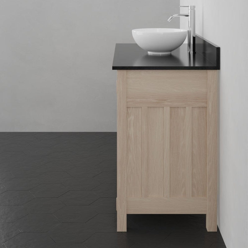 Magnus 138887 48" Mission 6 Drawer Unfinished Red Oak Vanity for Vessel Sink - Single Door - 34" Height