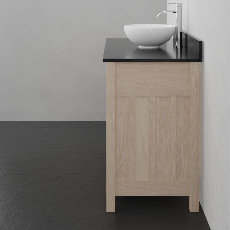 Magnus 138863 48" Mission 7 Drawer Unfinished Red Oak Vanity for Vessel Sink - 34" Height