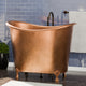 Magnus 139047 48" Samteka Copper Double-Slipper Clawfoot Soaking Tub