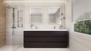 Moreno Bath FSANG84D Angeles 84" Freestanding Bathroom Vanity Set with Double Reinforced Acrylic Sinks - view 14