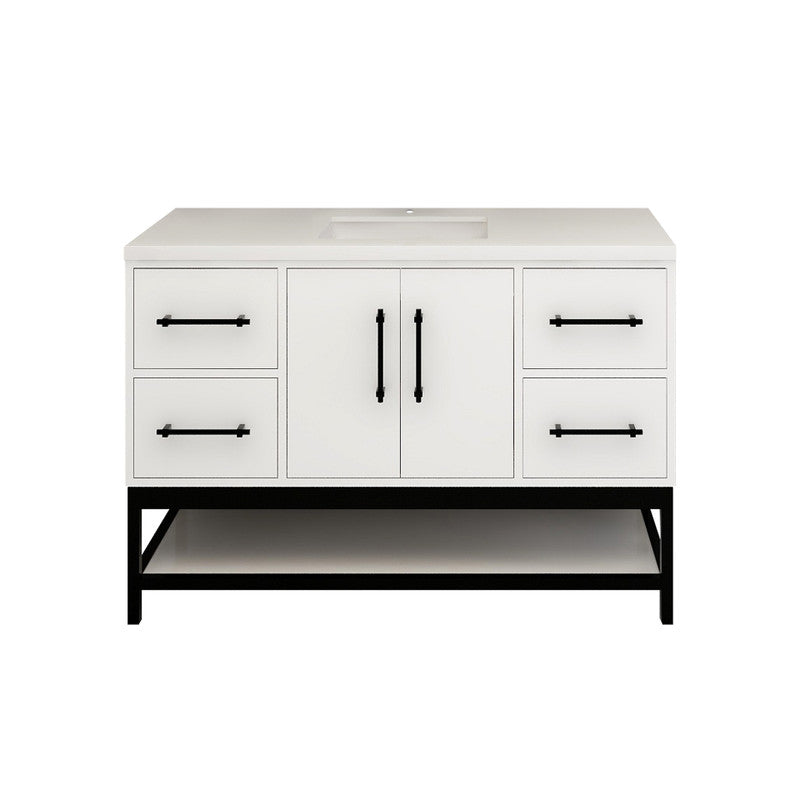 Moreno Bath VICTORIA-FM Victoria Freestanding Open Shelf Bathroom Vanity 24" - 84"