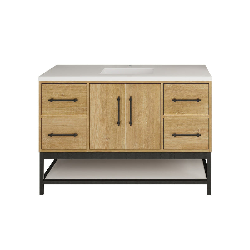 Moreno Bath VICTORIA-FM Victoria Freestanding Open Shelf Bathroom Vanity 24" - 84"