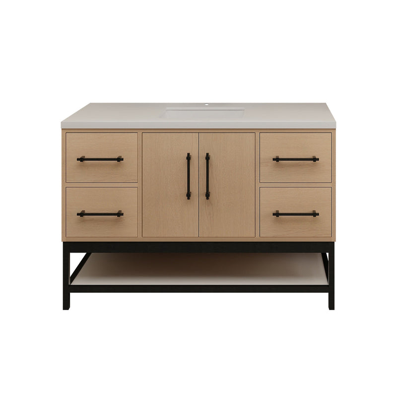 Moreno Bath VICTORIA-FM Victoria Freestanding Open Shelf Bathroom Vanity 24" - 84"