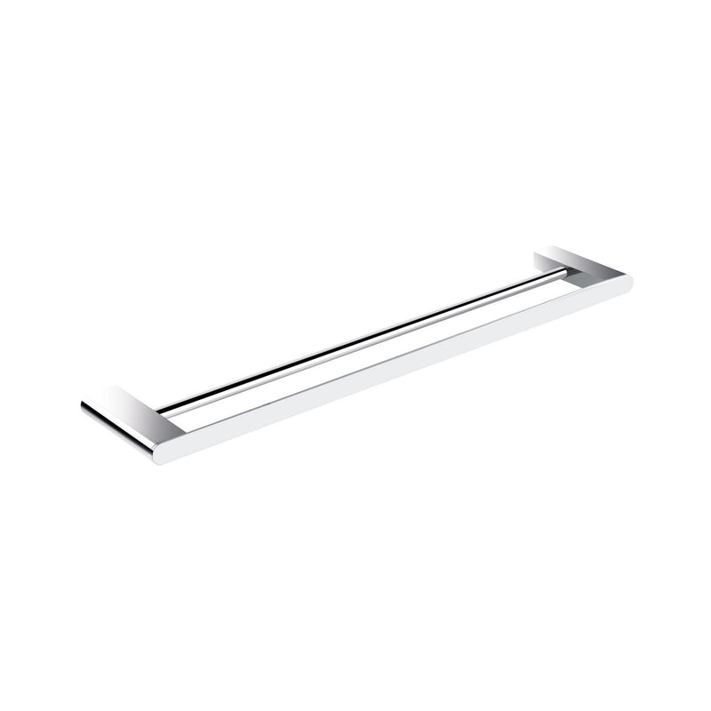 Kube Bath 5024D Aqua Chiaro 24" Double Towel Bar, Chrome