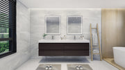 Moreno Bath FORTUNE84D Fortune 84" Floating Bathroom Vanity Set with Reinforced Acrylic Double Sink Top - view 13