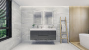 Moreno Bath FORTUNE60D Fortune 60" Floating Bathroom Vanity Set with Reinforced Acrylic Double Sink Top - view 15