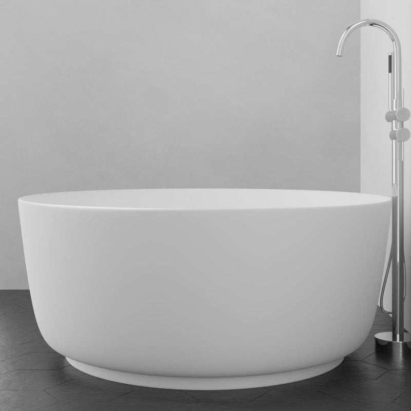 Magnus 136354 51" Garrison Solid Surface Stone Resin Freestanding Bathtub