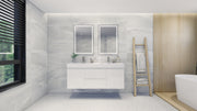 Moreno Bath FORTUNE60D Fortune 60" Floating Bathroom Vanity Set with Reinforced Acrylic Double Sink Top - view 11