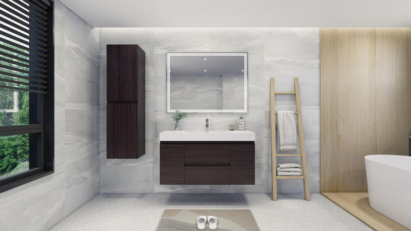 Moreno Bath FORTUNE48S Fortune 48" Floating Bathroom Vanity Set with Reinforced Acrylic Single Sink Top - view 14