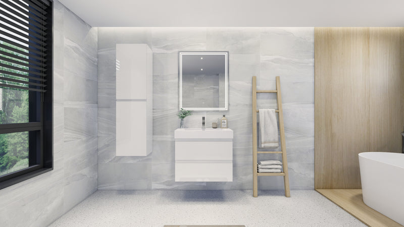 Moreno Bath FORTUNE30 Fortune 30" Floating Bathroom Vanity Set with Reinforced Acrylic Sink Top - view 11