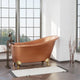 Magnus 139035 54" Dextara Copper Slipper Clawfoot Tub