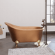 Magnus 139037 54" Dextara Hammered Copper Slipper Clawfoot Tub