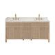 Altair 567072-NK-GW-NM Cerrito 72" Natural Oak Freestanding Double Sink Bathroom Vanity with Grain White Engineered Stone Top