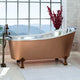 Magnus 139039 59" Dester Copper Slipper Clawfoot Tub