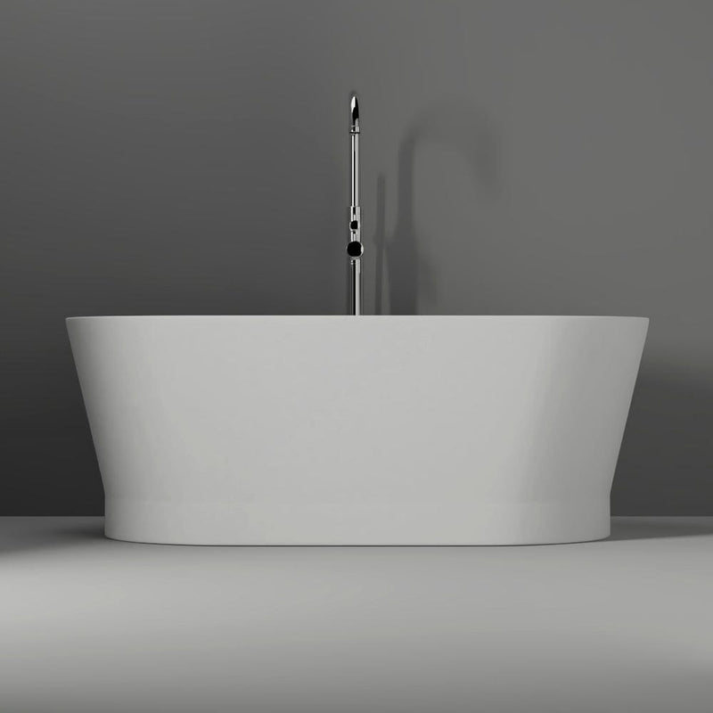 Magnus 110084 59" Sutherlin Solid Surface Stone Resin Freestanding Bathtub
