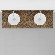 60" Bidley Steel Double Console with Towel Bar for Vessel Sinks