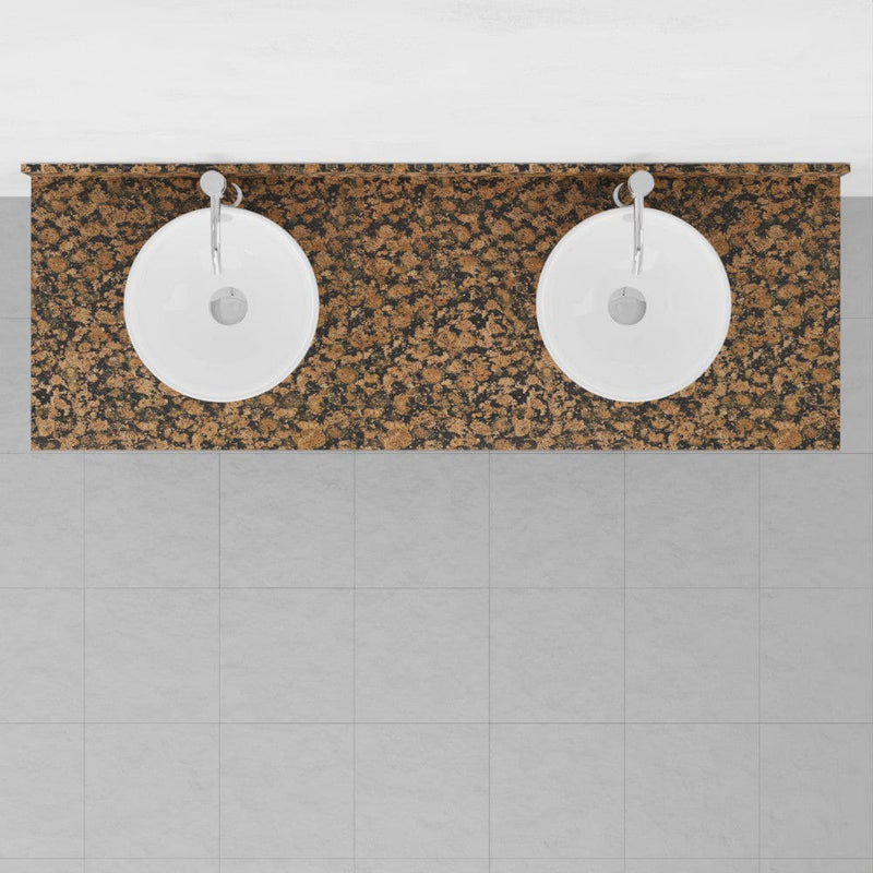 60" Bidley Steel Double Console with Towel Bar for Vessel Sinks
