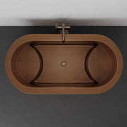 Magnus 157422 60" Feltz Double Walled Hammered Copper Japanese Soaking Tub - view 4