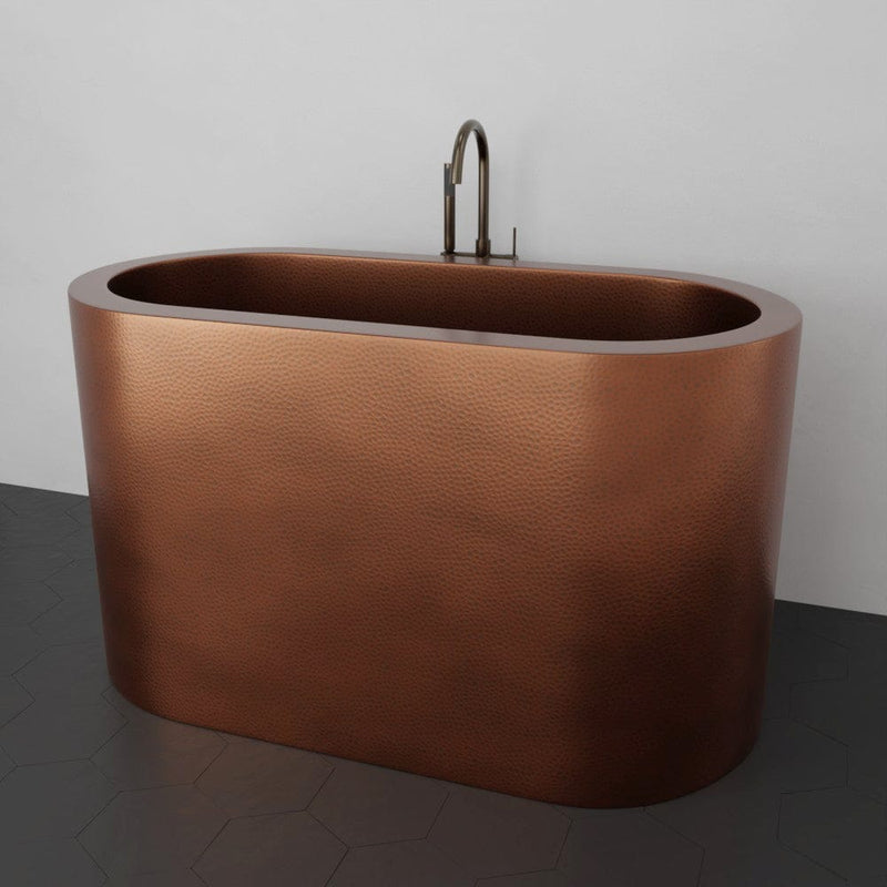 Magnus 157422 60" Feltz Double Walled Hammered Copper Japanese Soaking Tub - view 2