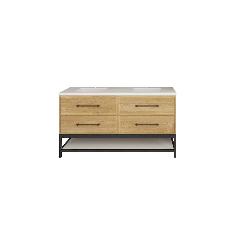 Moreno Bath VICTORIA-FM Victoria Freestanding Open Shelf Bathroom Vanity 24" - 84"