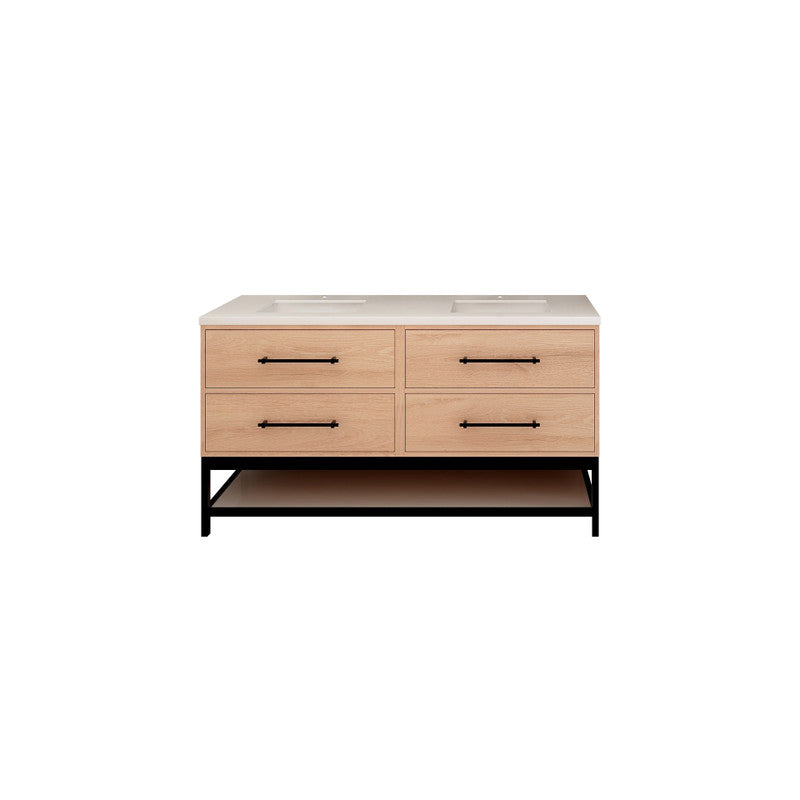 Moreno Bath VICTORIA-FM Victoria Freestanding Open Shelf Bathroom Vanity 24" - 84"