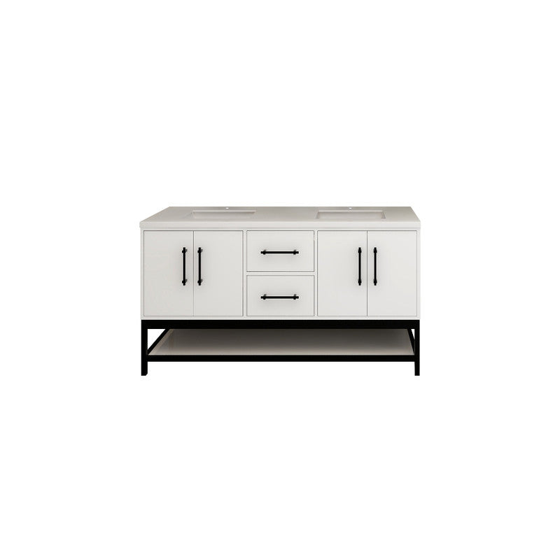 Moreno Bath VICTORIA-FM Victoria Freestanding Open Shelf Bathroom Vanity 24" - 84"