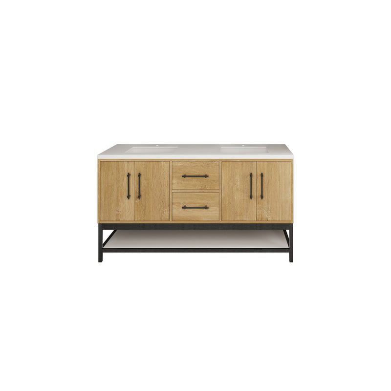 Moreno Bath VICTORIA-FM Victoria Freestanding Open Shelf Bathroom Vanity 24" - 84"