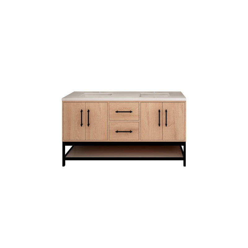 Moreno Bath VICTORIA-FM Victoria Freestanding Open Shelf Bathroom Vanity 24" - 84"
